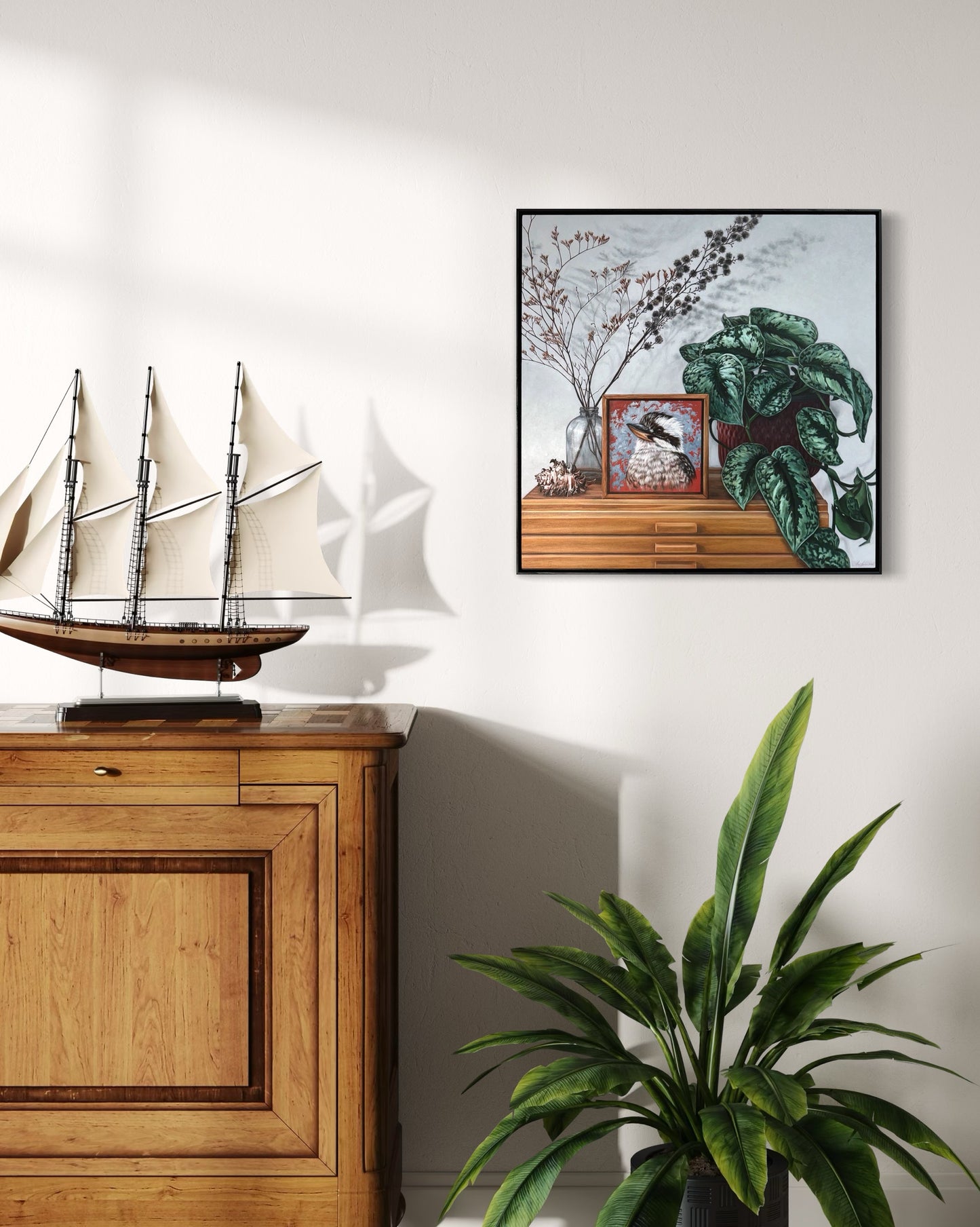 "Studio Scene" - 24 x 24"