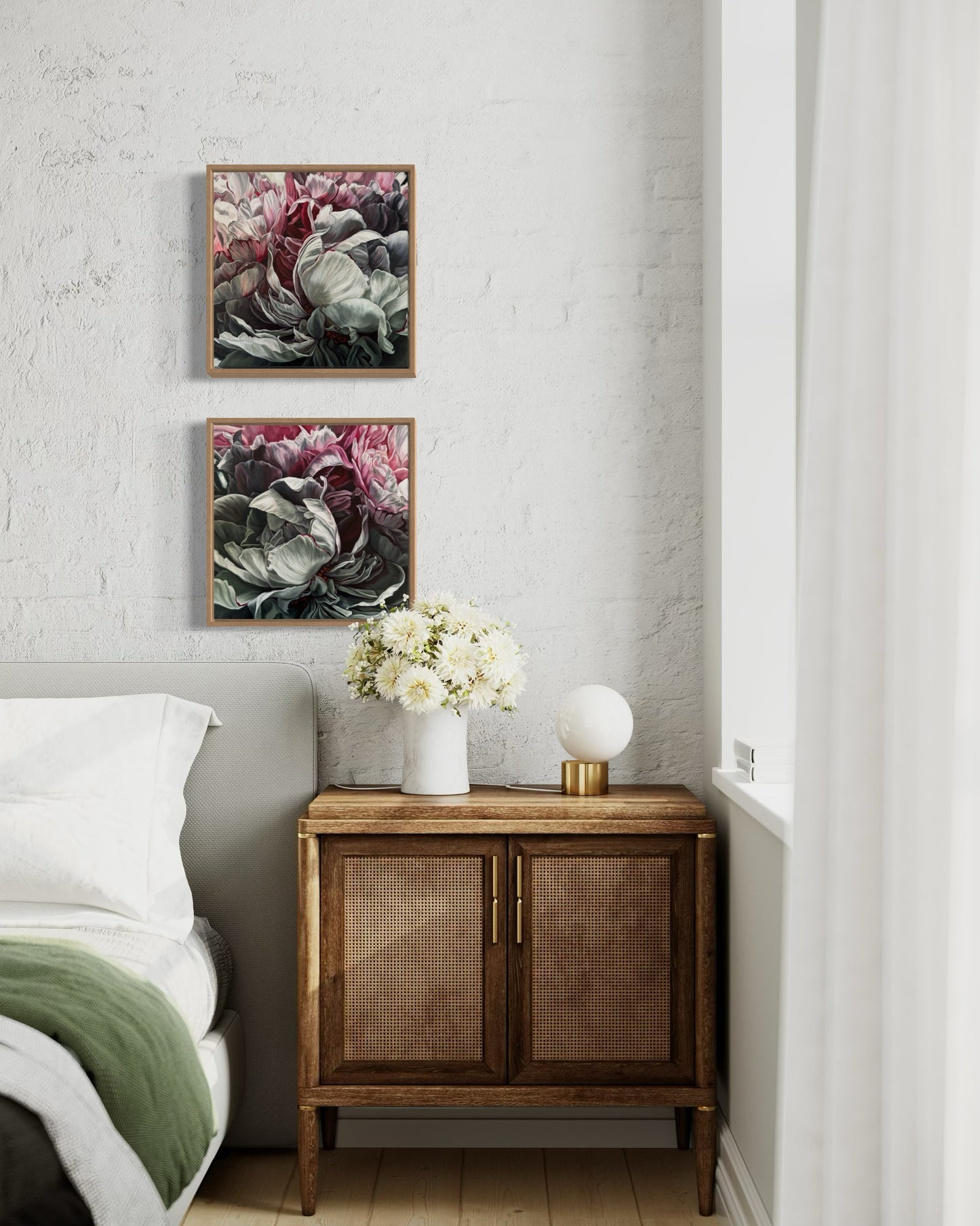 Fascination in Bloom No 2 - 16 x 16"