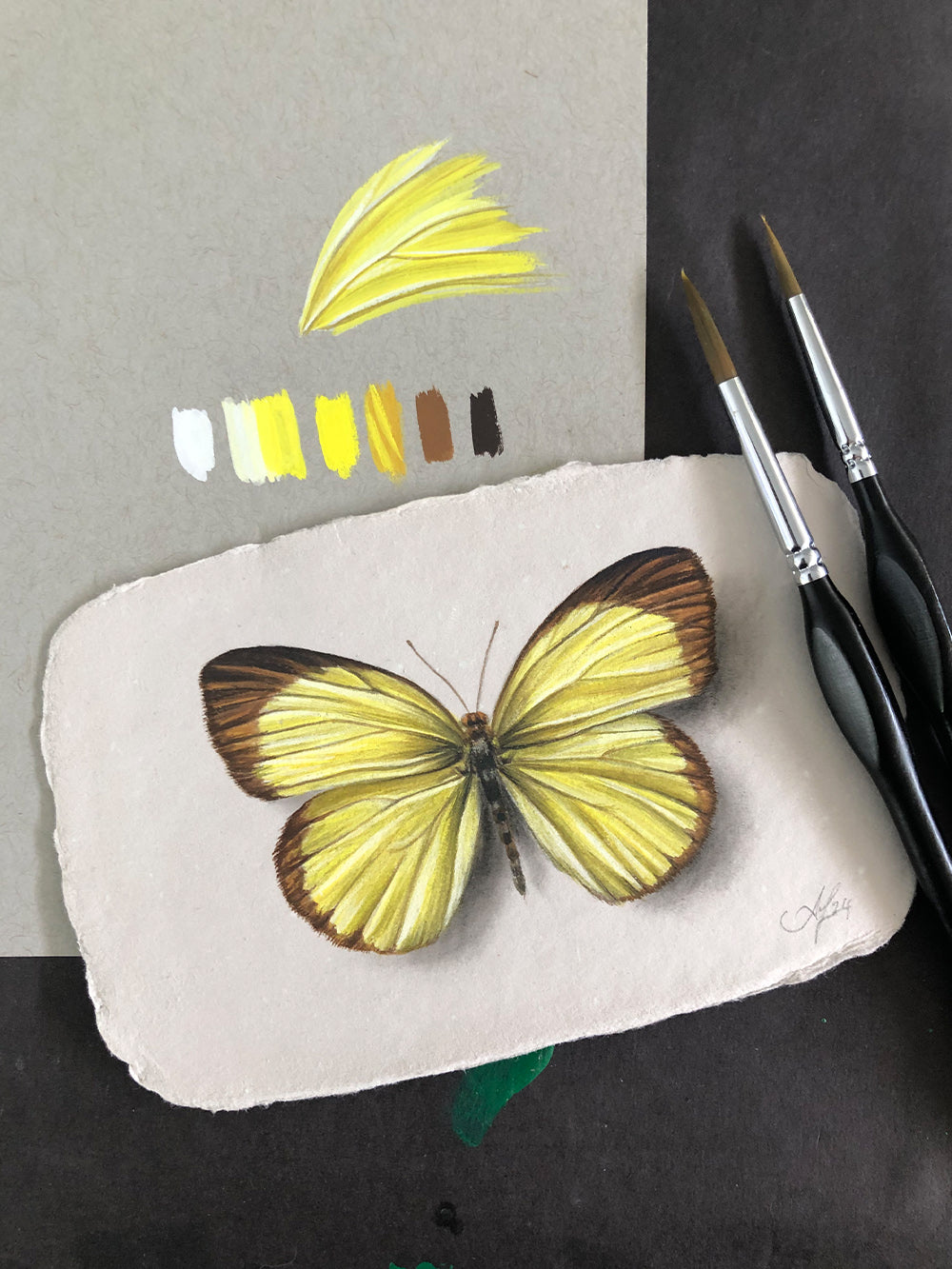 How to: Paint a Butterfly in Gouache