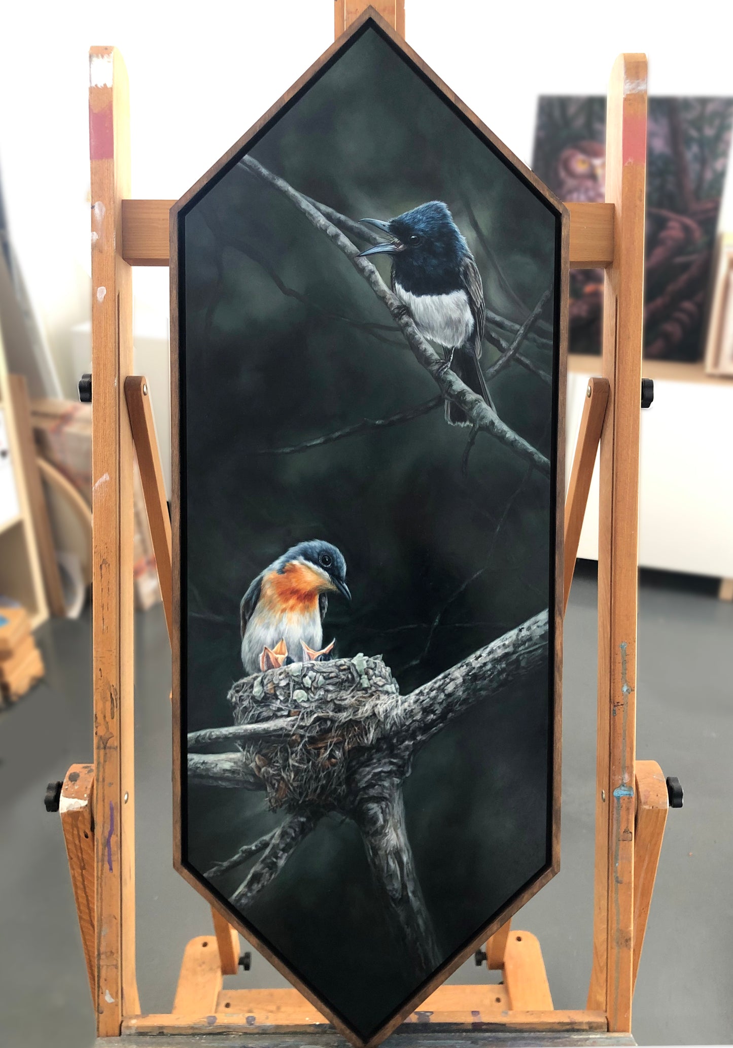 Flycatcher Family - 14.5 x 38.5"