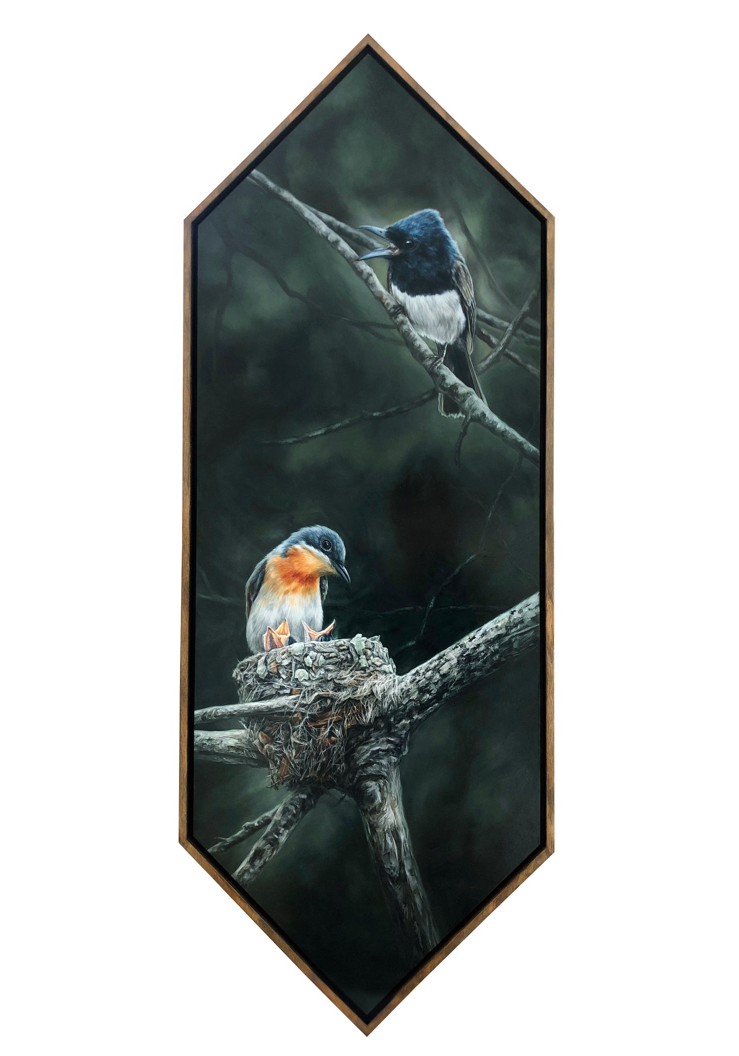 Flycatcher Family - 14.5 x 38.5"