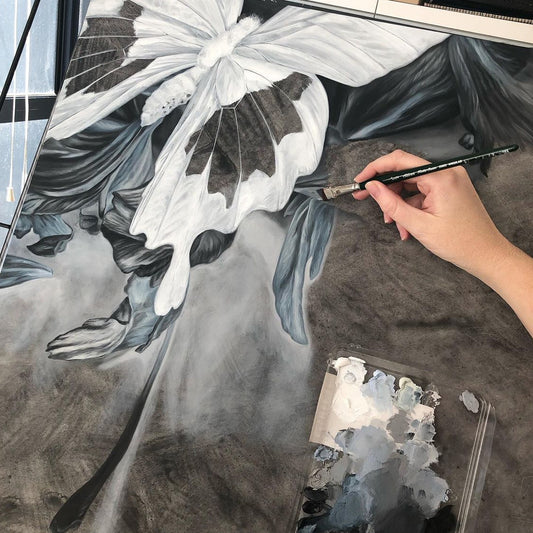 "Wings and Petals #2" - 24 x 24"