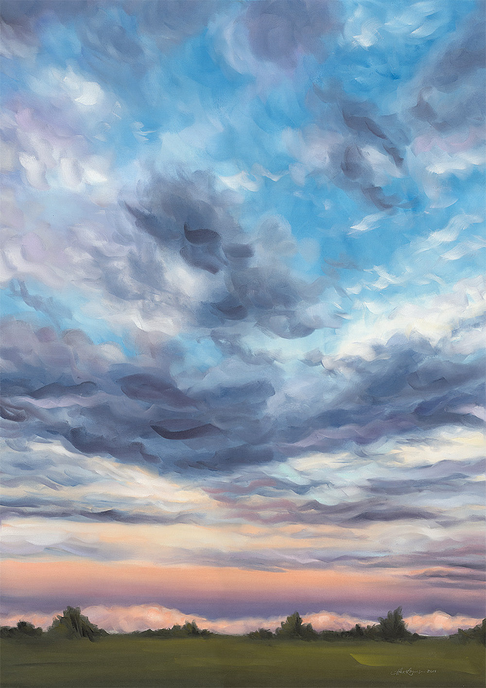 "Violet Undertones" - 20 x 28"