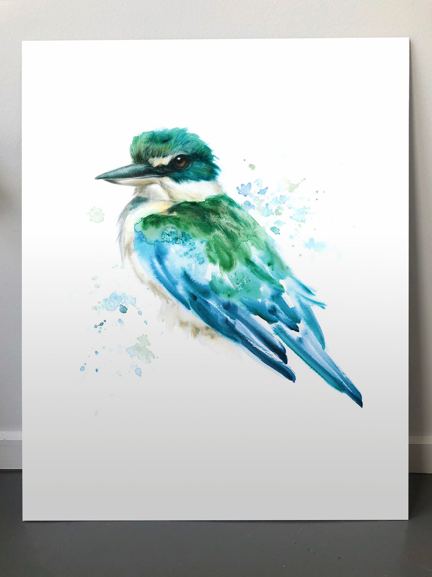 Sacred Kingisher - 16 x 20"