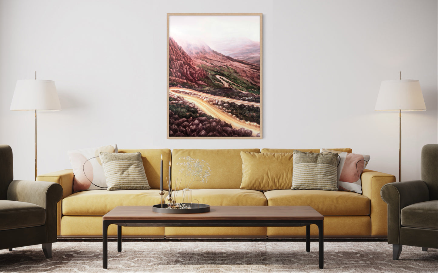 The Road up Mount Barrow - 30 x 40"