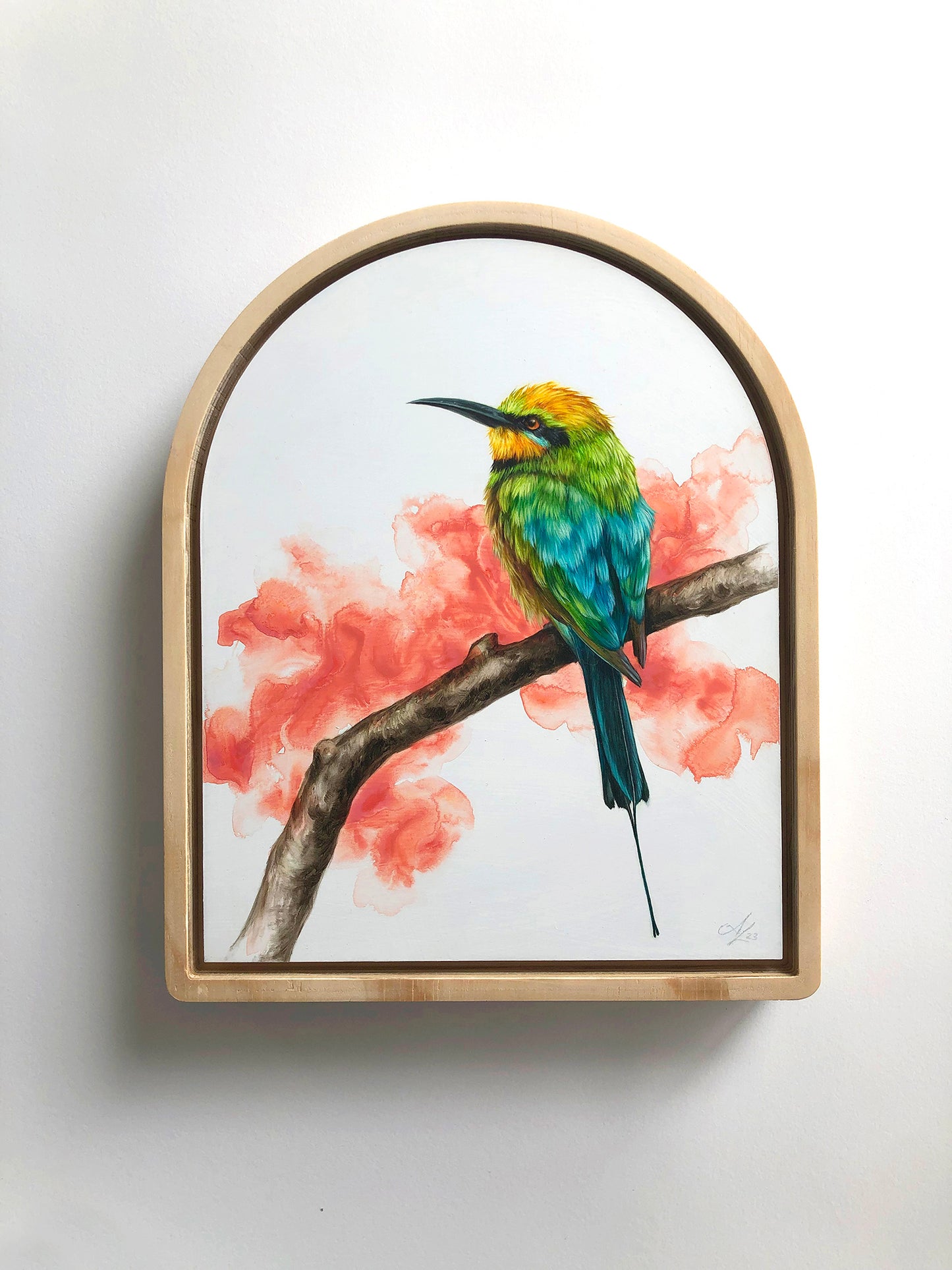 "Rainbow Bee-eater" - "9x11"