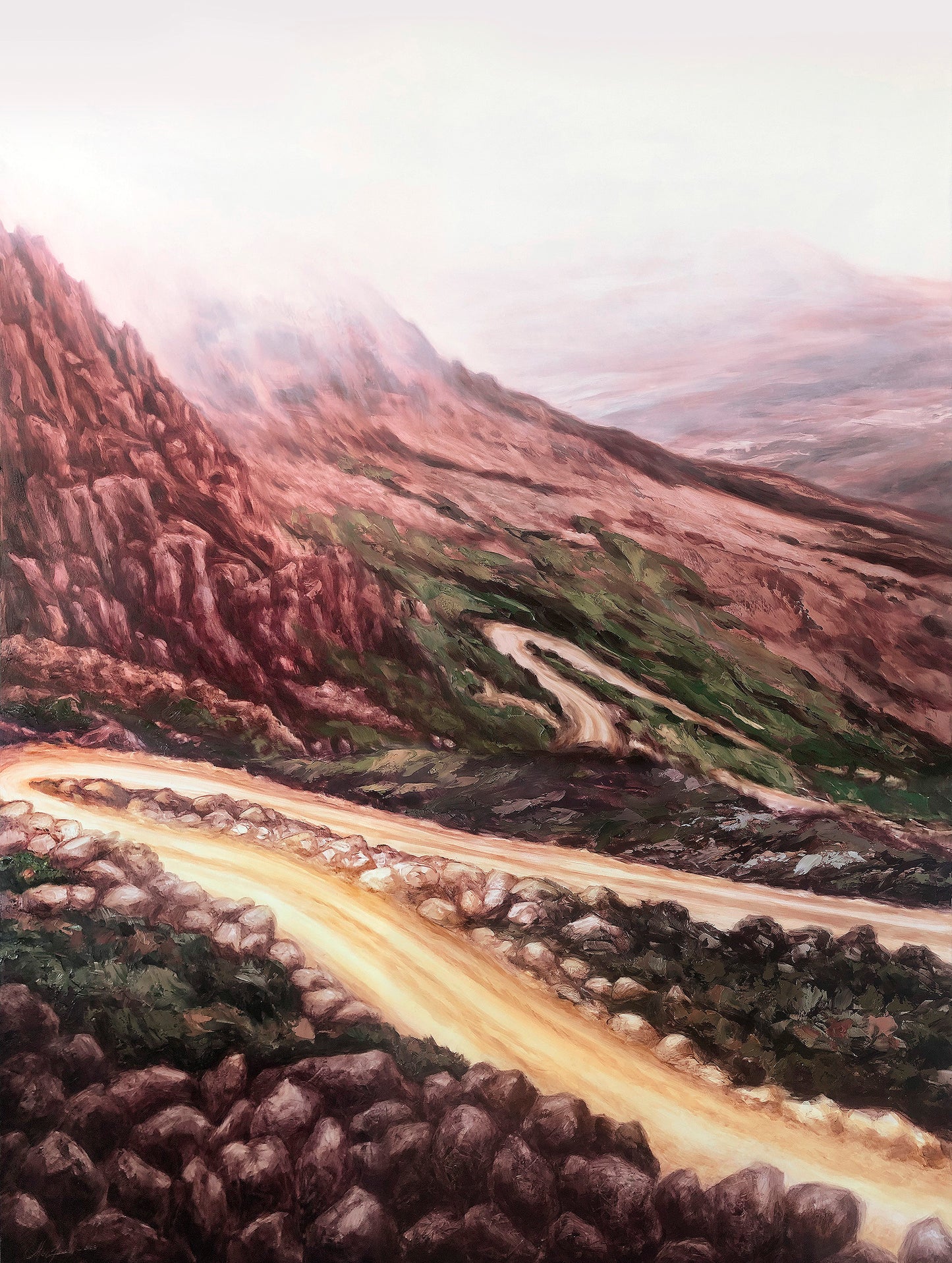 The Road up Mount Barrow - 30 x 40"