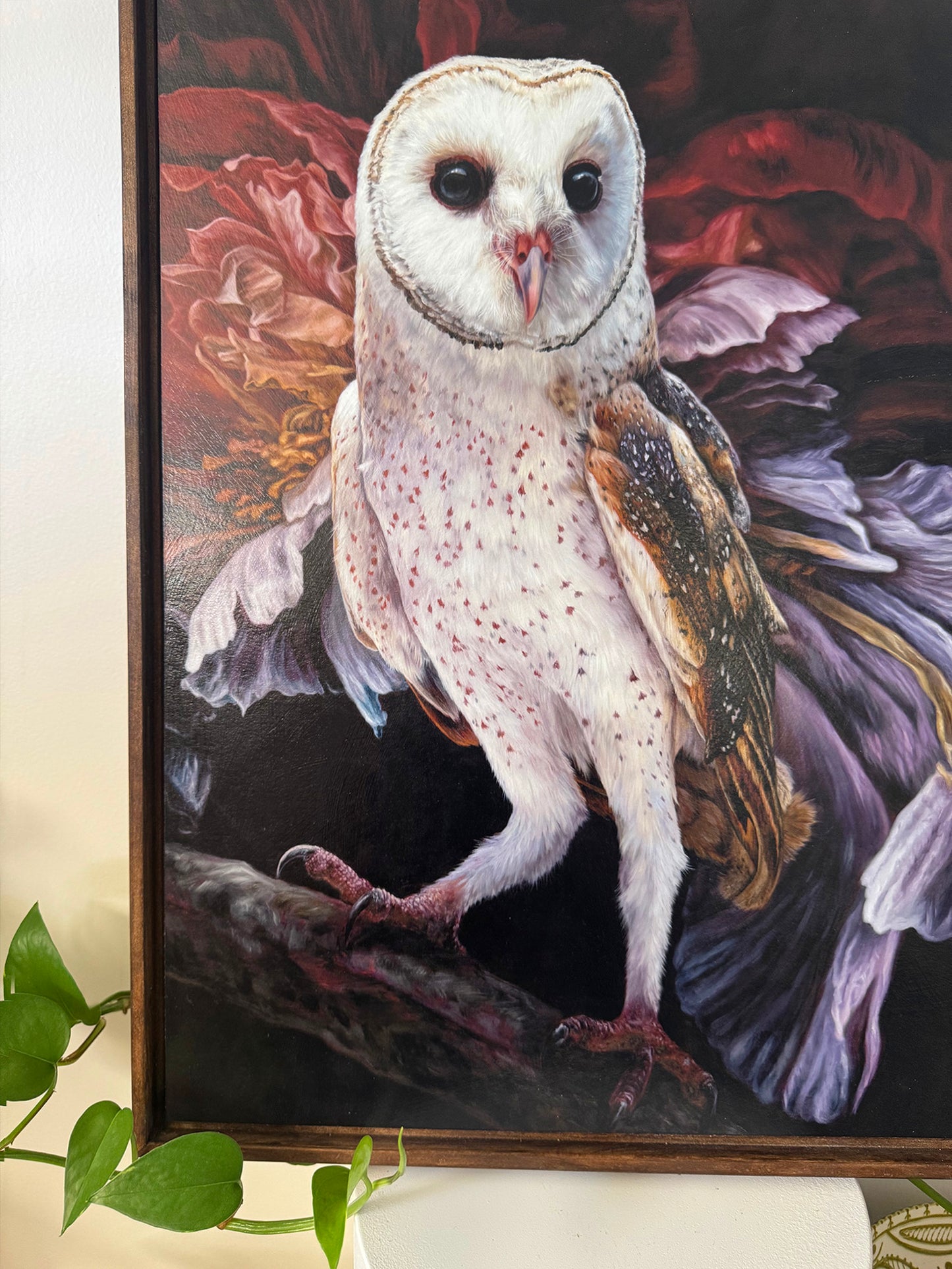 Special Edition One-off Framed Barn Owl Print - 17 x 21"