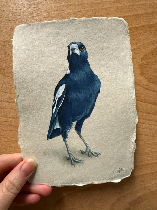 Magpie #3 - 4.5 x 6.25"