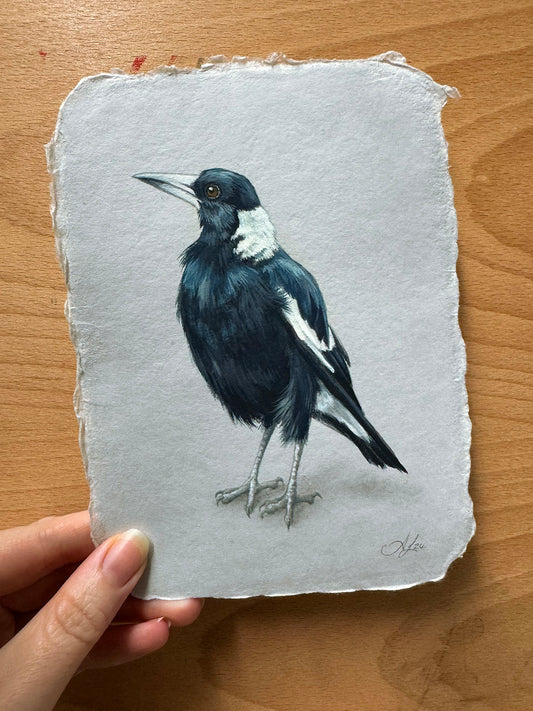 Magpie #4 - 4.75 x 6.5"