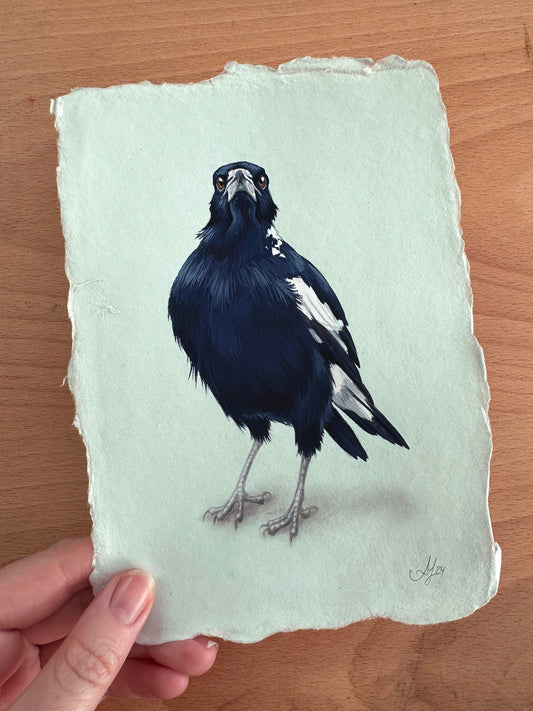 Magpie #8- 5 x 7"