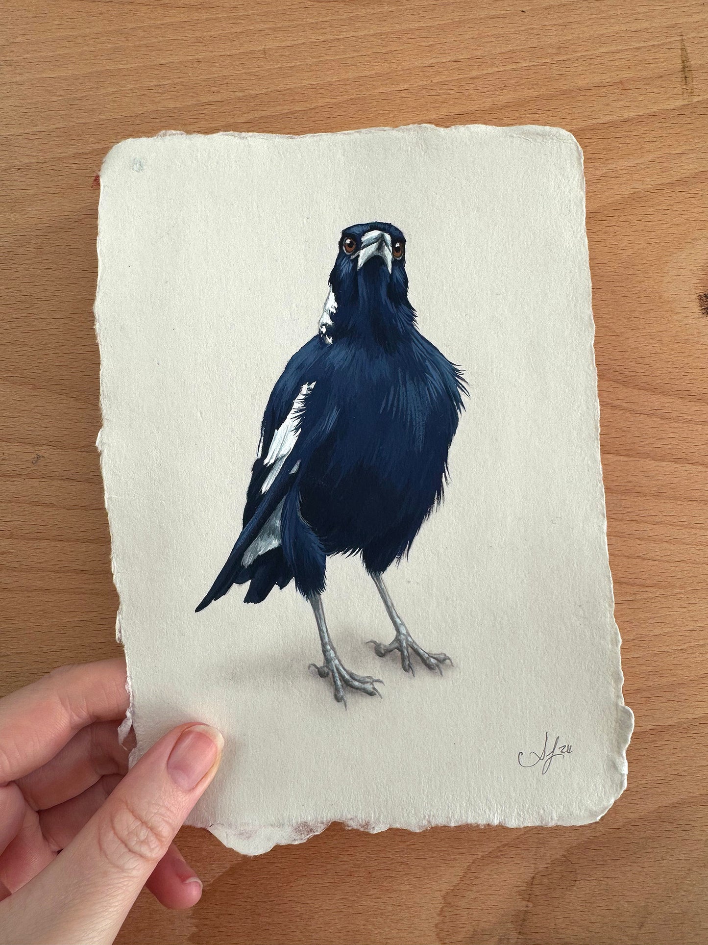 Magpie #9 - 4.75 x 6.75"