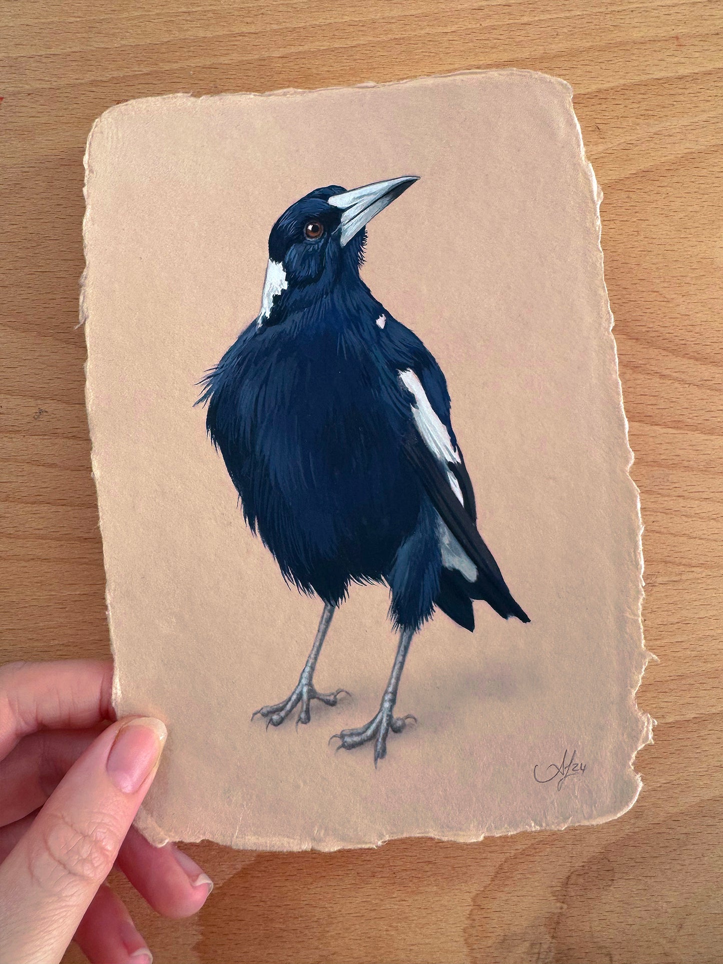 Magpie #10 - 4.75 x 6.75"