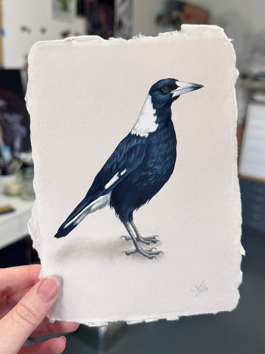 October Magpie #2 - 5 x 7"
