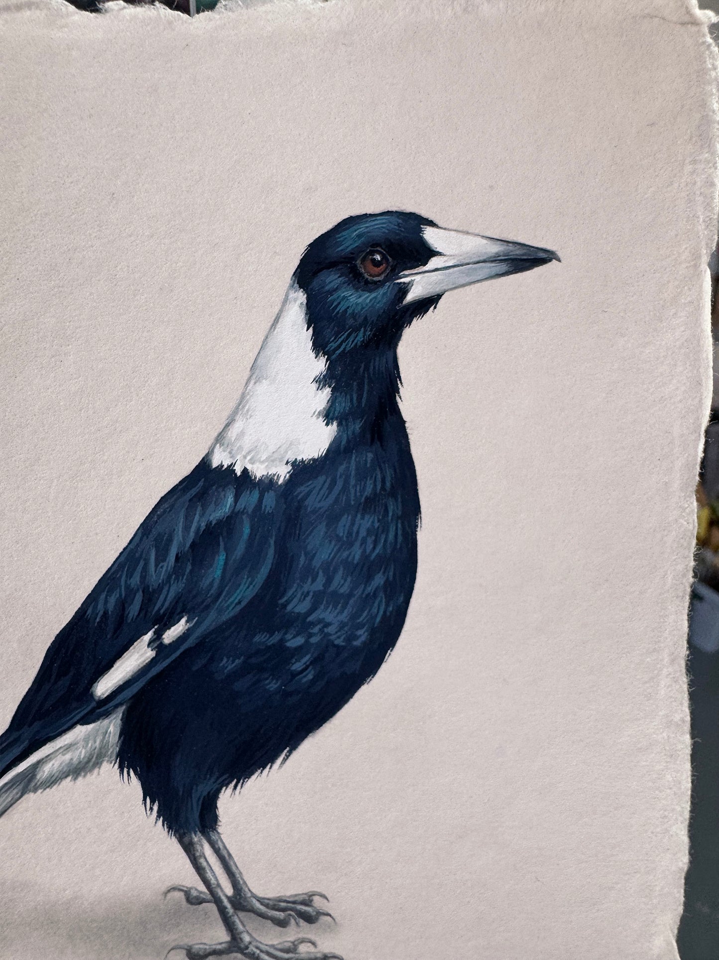 October Magpie #2 - 5 x 7"